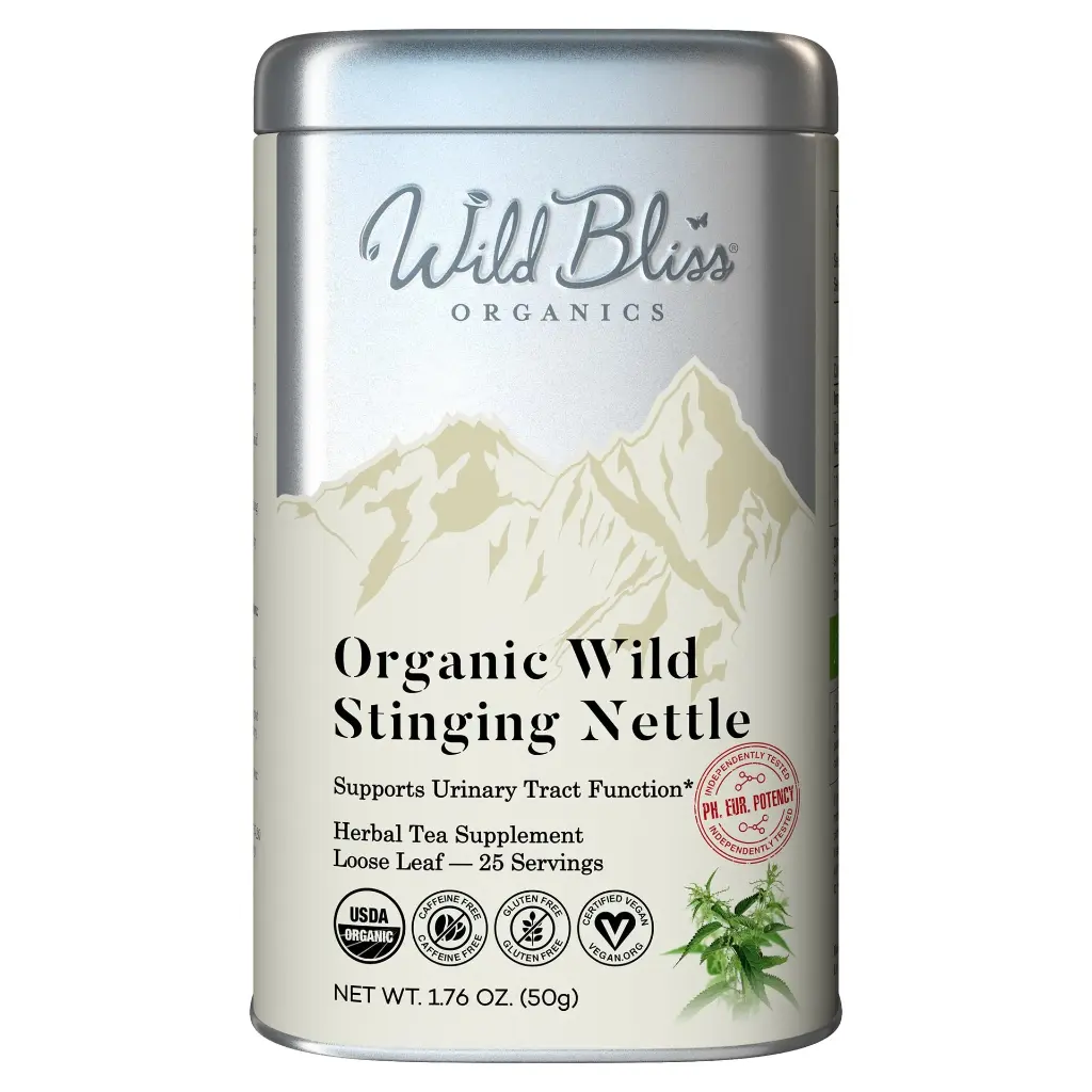 Organic Wild Stinging Nettle Leaf – Wellness Tea – Loose Leaf – 25 Servings