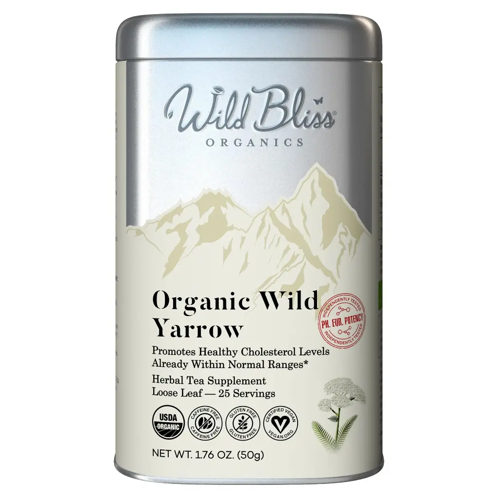 Organic Wild Yarrow Flower – Wellness Tea – Loose Leaf – 25 Servings