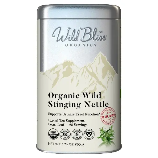 Organic Wild Stinging Nettle Leaf – Wellness Tea – Loose Leaf – 25 Servings