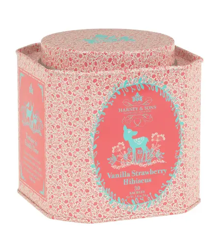 Vanilla Strawberry Hibiscus -Tin- 30 Sachets 